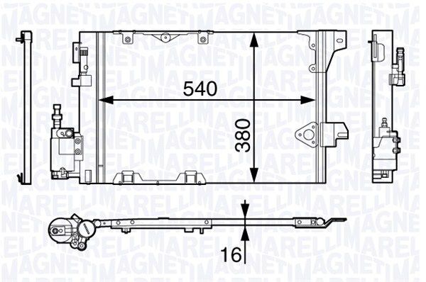 MAGNETI MARELLI Kondensaator,kliimaseade 350203703000